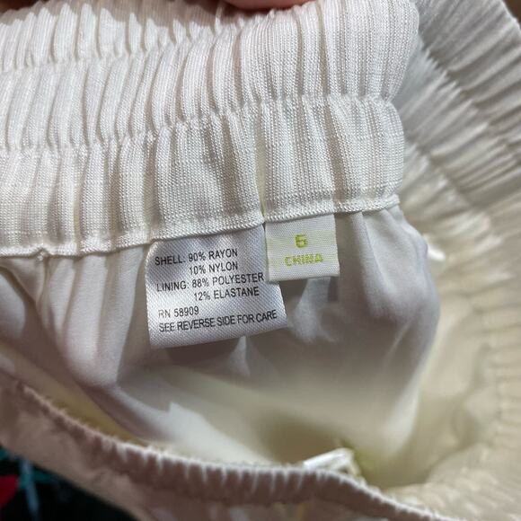 Gianni Bini Ivory Hazel Wide Leg Pants Sz 6 NWT - Picture 7 of 12